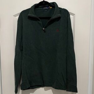 Ralph Lauren Forest Green Estate Rib Sweater